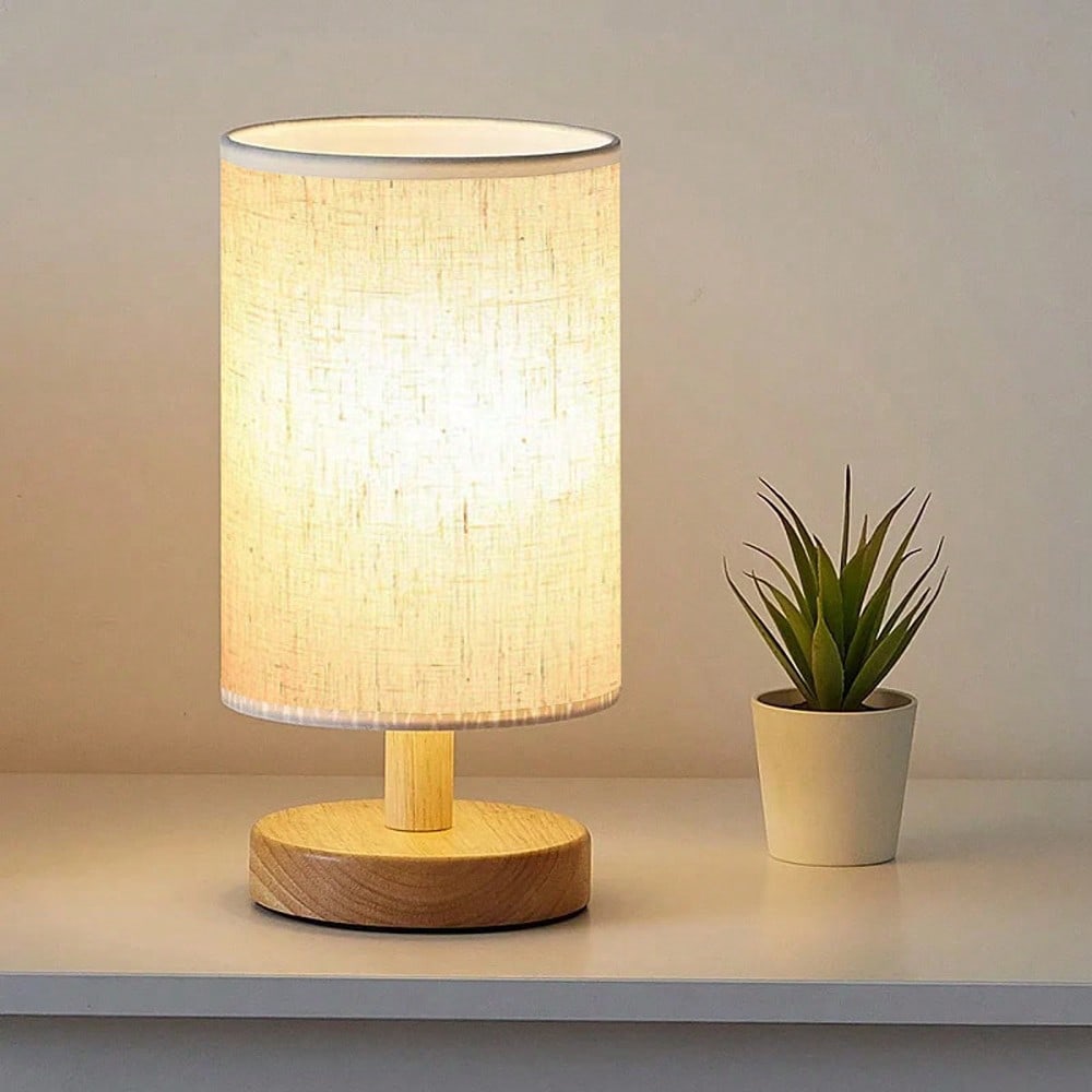 Lighting Decor Bedroom - Современная скандинавская настольная лампа из дерева