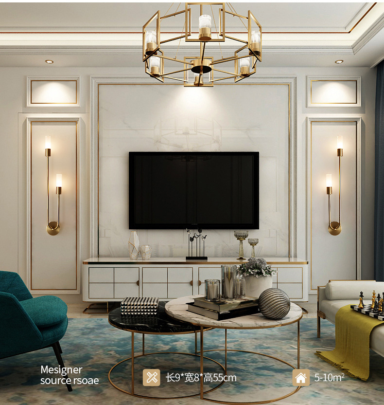 Ретро-светильник для гостиной, – обзор и цена Up Lighting Decor