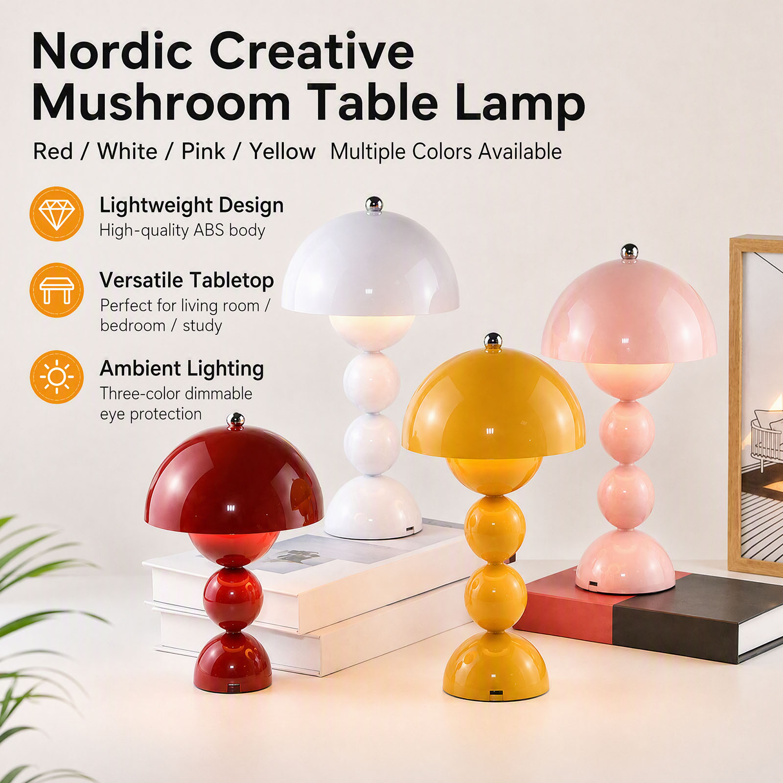 Настольная лампа в форме гриба – обзор и цена Lighting Decor Bedroom