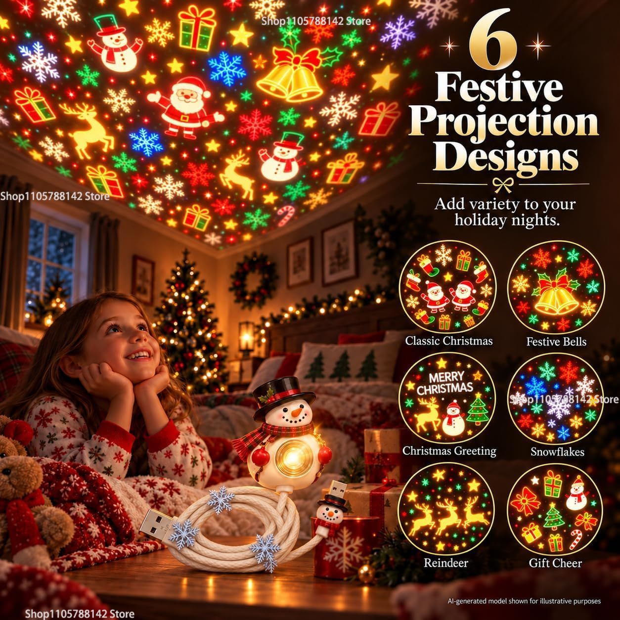 Рождественский проектор-светил – обзор и цена Lighting Christmas Decor